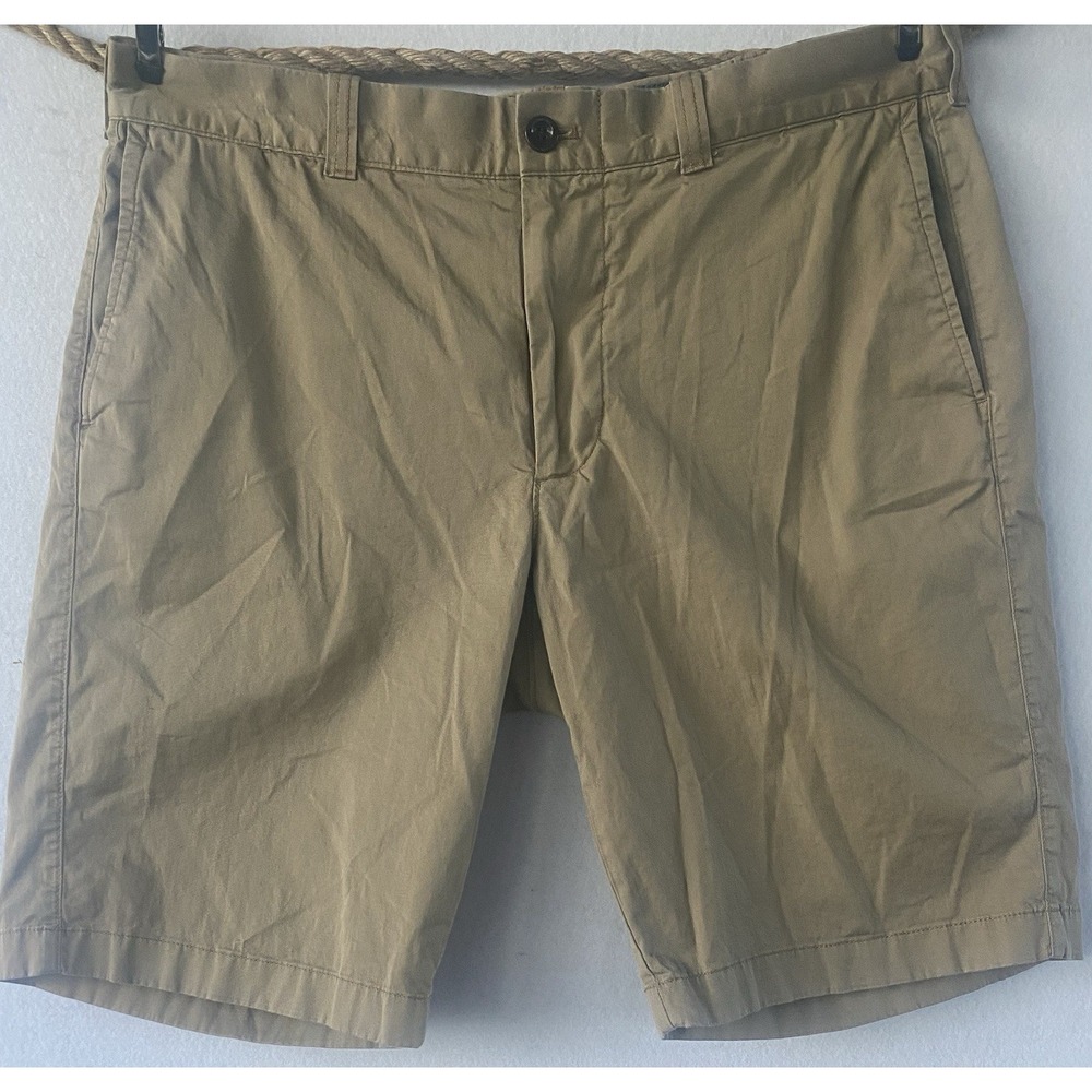 J Crew Stretch Beige Chino Shorts 34 Mens Casual City Summer Comfort